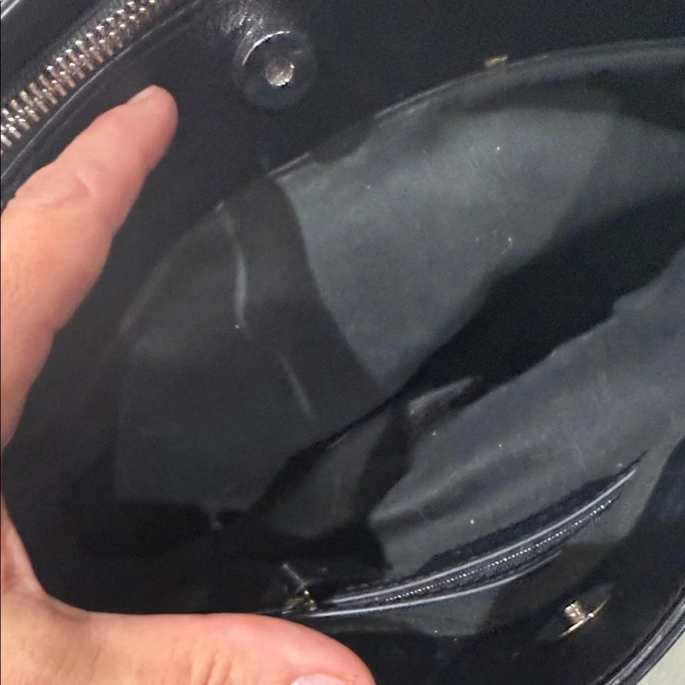 Rae Dunn Black Satchel Bag